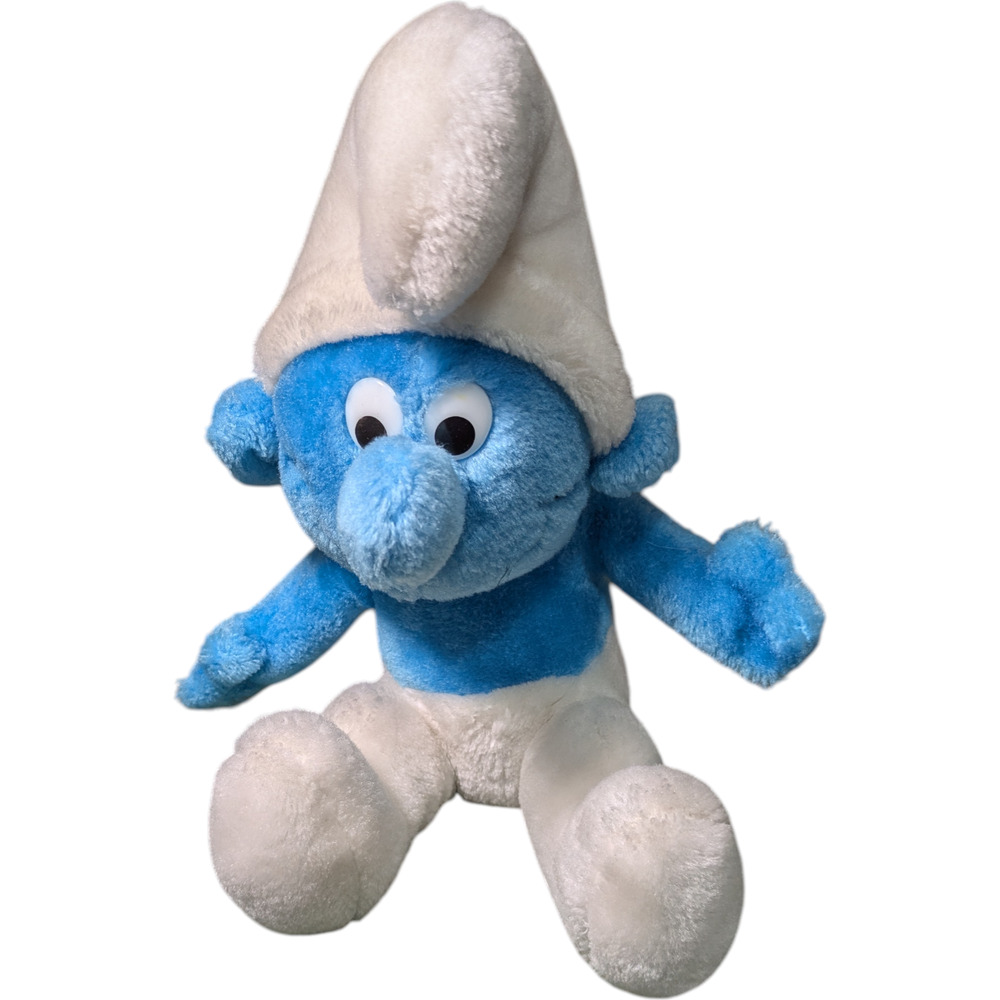 Vintage 1982 The Smurf Plushie Stuffed Animal Collector Great Condition